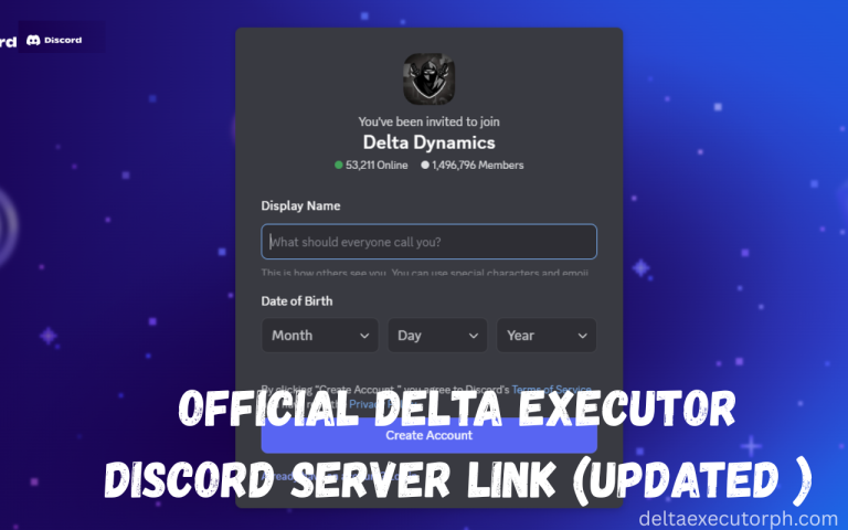 delta executor discord servers link screehshot